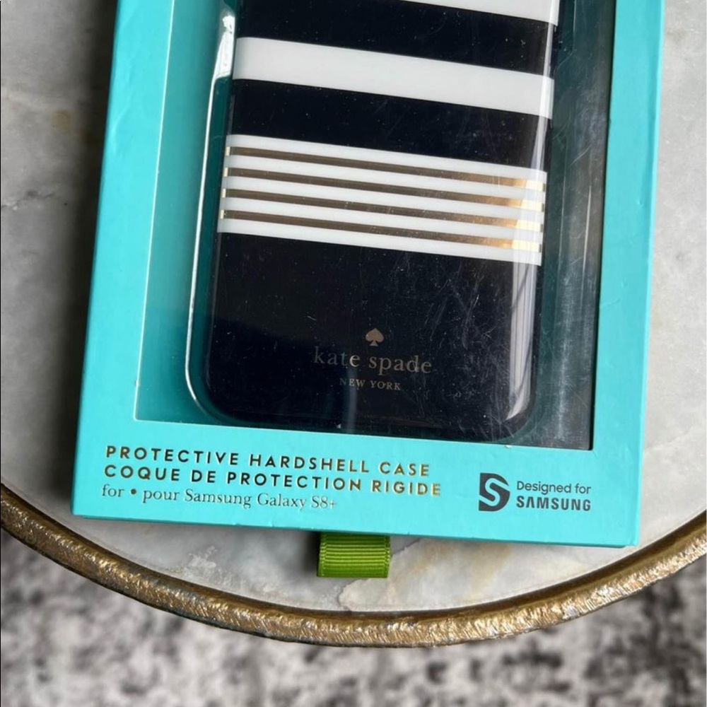 Kate Spade New York Samsung Galaxy S8+ Striped Phone Case NEW!KSSA-035-STBWG - Picture 3 of 10